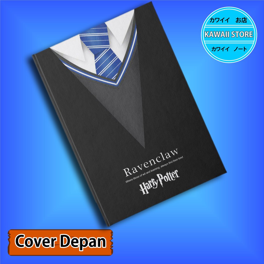 

Notebook / Pocket book Hard Cover HARRY POTTER SERAGAM ASRAMA RAVENCLAW uk A5 & A6 / Notes Book