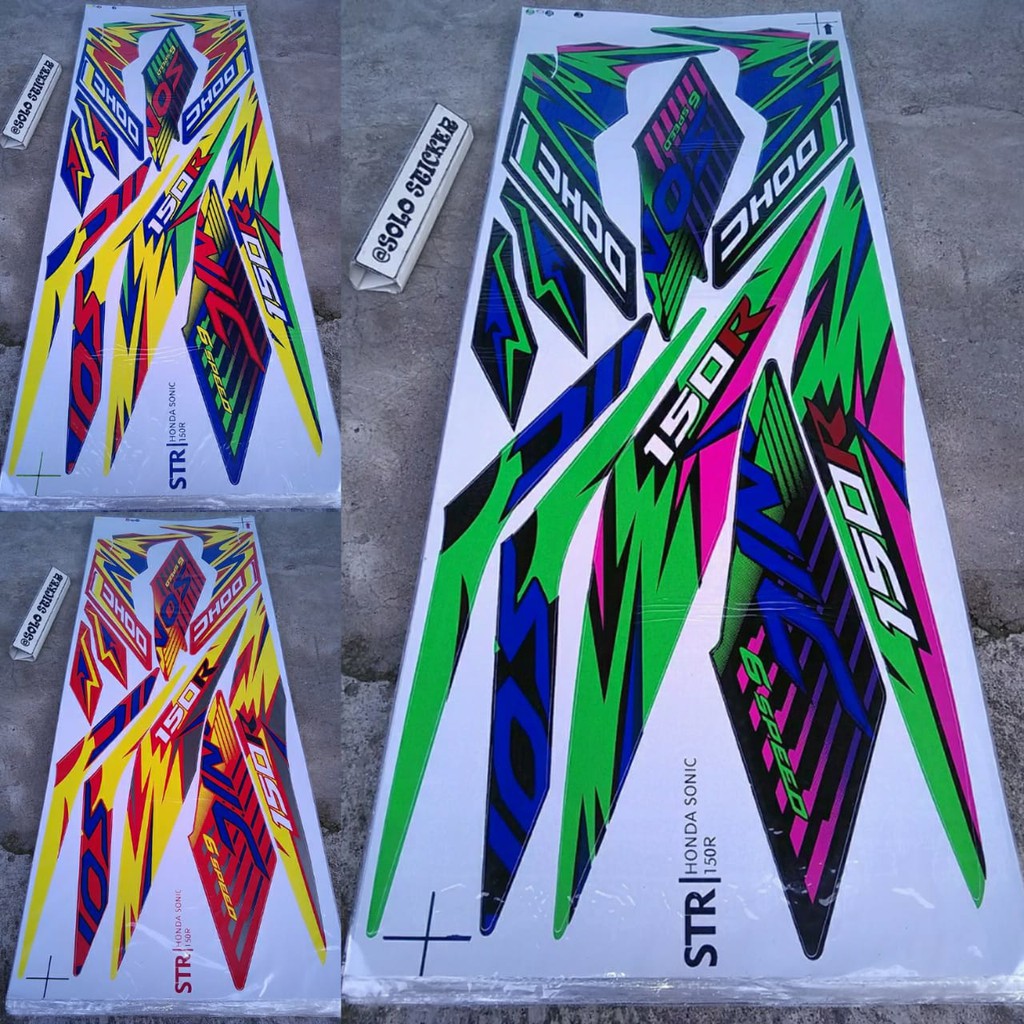 BISA COD Striping Sticker Variasi Sonic 150R Grafis Shopee Indonesia