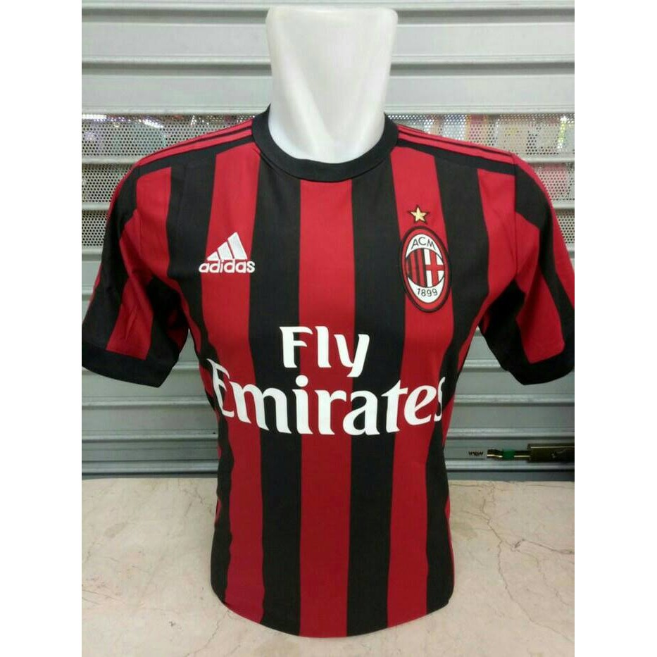 JERSEY AC MILAN HOME NEW 2017 2018 GRADE ORI