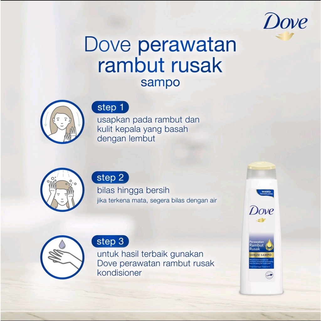 DOVE SHAMPOO tube 50ML DAN tube 135ML