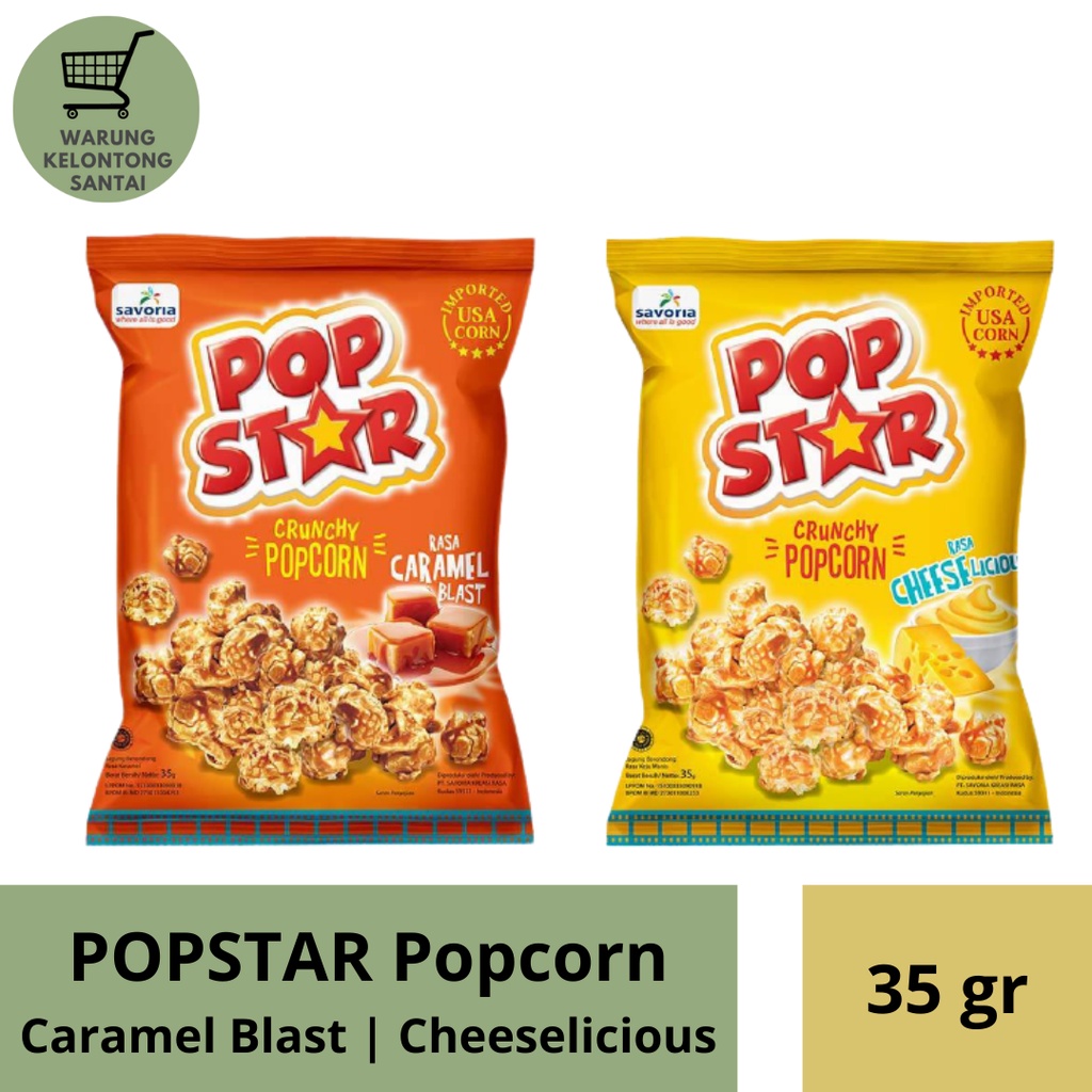 

POPSTAR Popcorn 35gr (Caramel Blast, Cheeselicious)