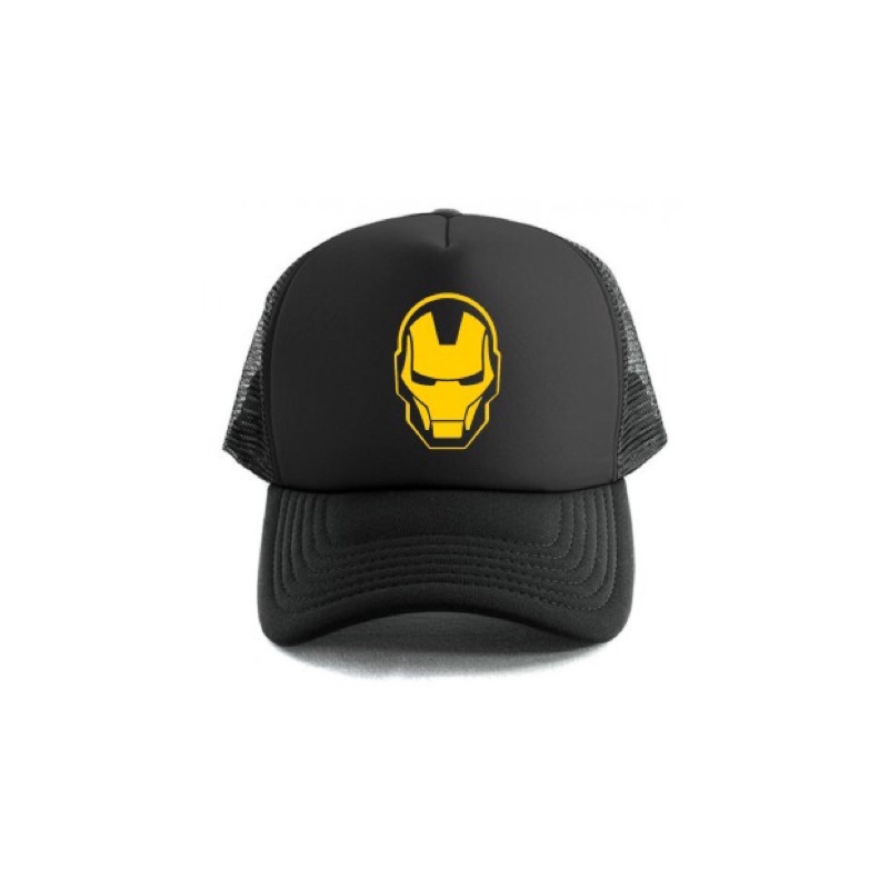 Topi Trucker Iron Man Gold