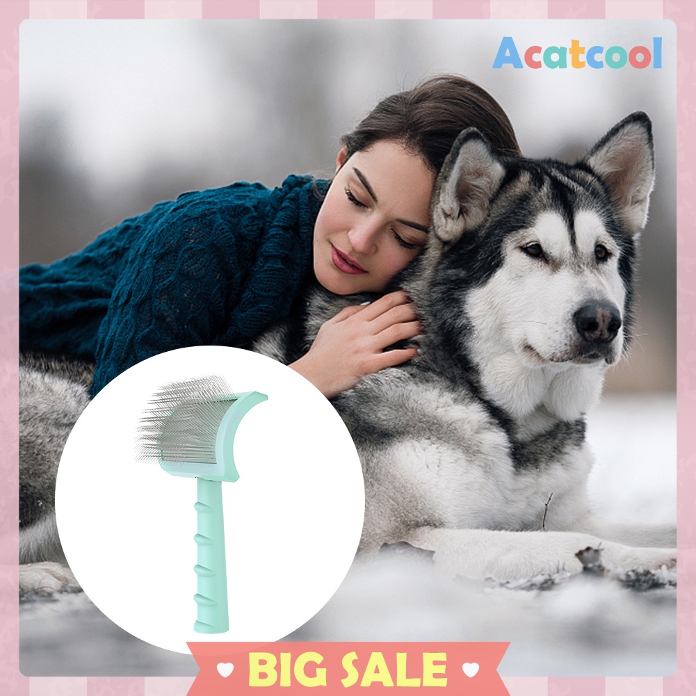 Pet Grooming Comb Shedding Needle Brush Dog Cat Loose Undercoat Dematting