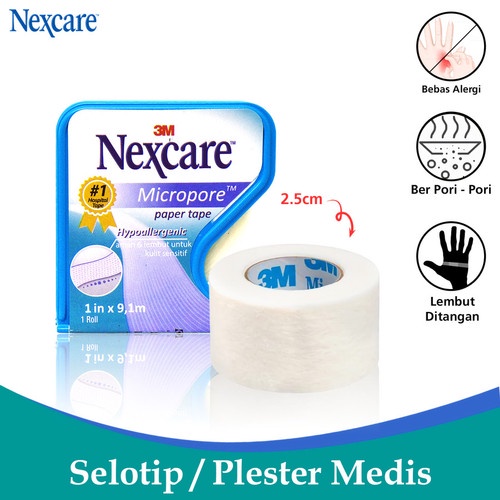 NEXCARE MICROPORE TAPE 1/2 IN X 9.1 M