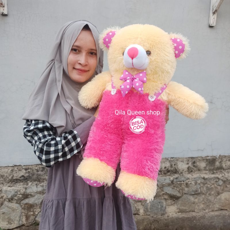 BONEKA TEDDY BEAR JOJON L 50CM tanggung