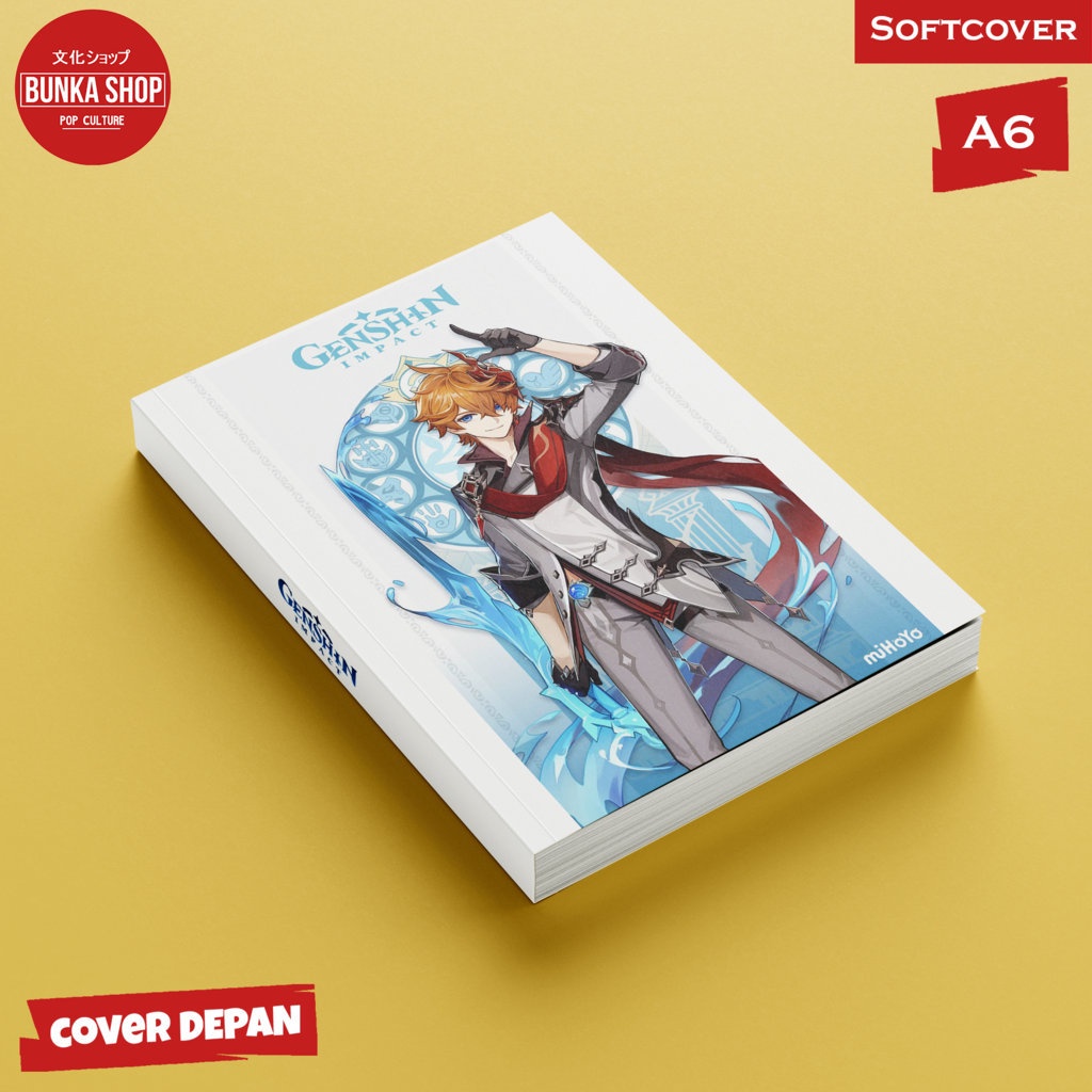 

Pocket Note Anime Game Genshin Impact Tartaglia Softcover A6 Buku Tulis Catatan Notes Agenda Planner Jurnal