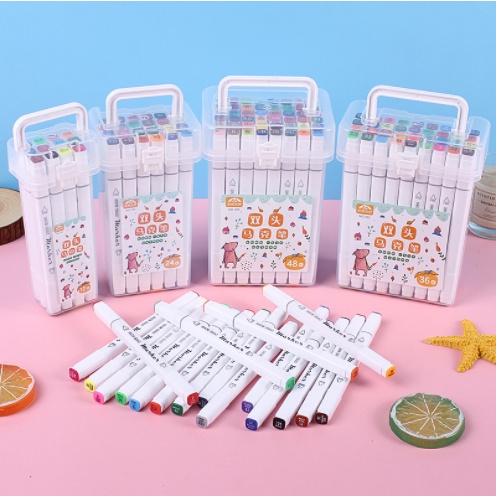 

HAPPYTOYS.888 #A83 SPIDOL WARNA SISWA SEKOLAH DASAR BERKEPALA DUA / LUKISAN PENSIL CAT AIR SENI