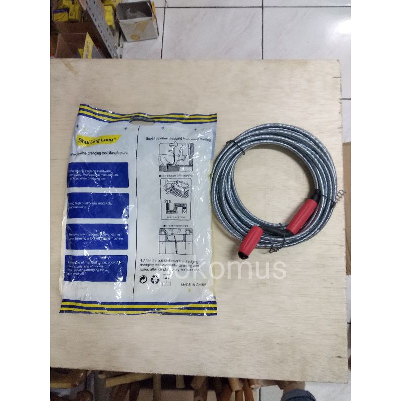 Alat Pembersih Pipa Tersumbat Manual/Pembersih Lubang 8mm x 10M MURAH