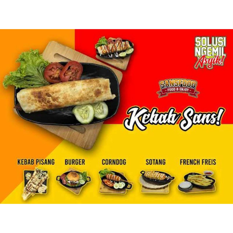 

KEBAB FROZEN SANSFOOD 1BOX ISI 5PCS FRESH