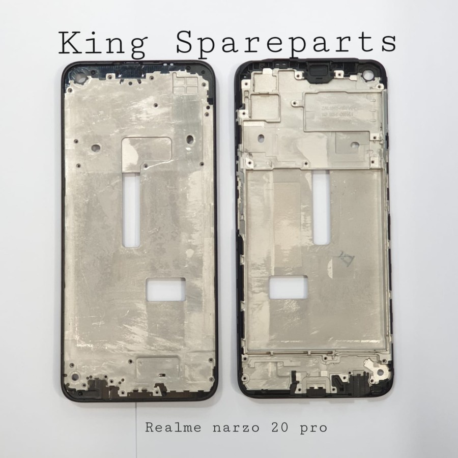 TATAKAN LCD REALME NARZO 20 PRO / TULANG TENGAH LCD / FRAME LCD