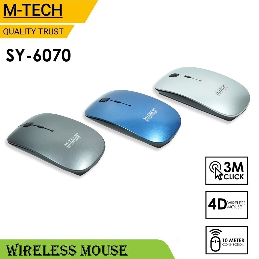 M-Tech Wireless Mouse Slim SY-6070 Original