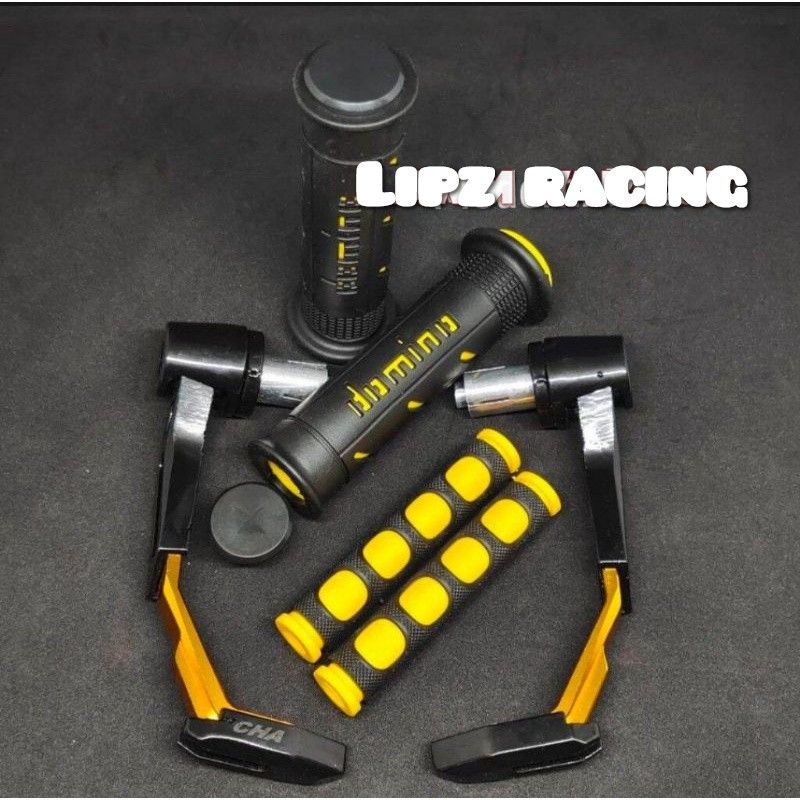 Paket ACC stang proguard robot + hangrip  sisik + karet handle 3in1 Universal