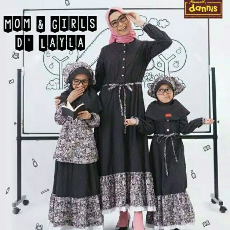Sarimbit Dannis 2020 D Layla (Abaya mom, Kids)