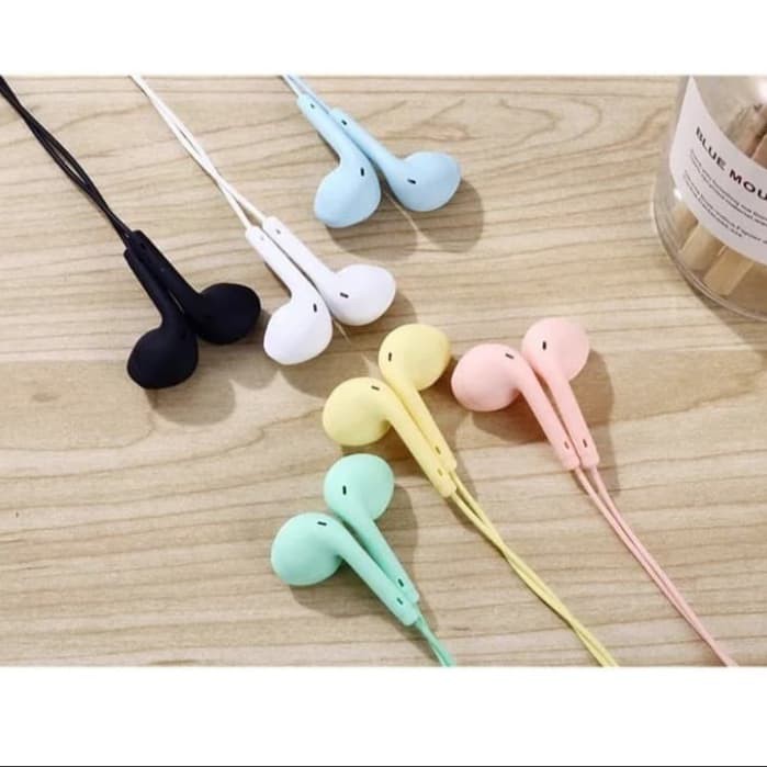 HEADSET STEREO U19 MACARON HANDSFREE EXTRA BASS FULL COLOUR