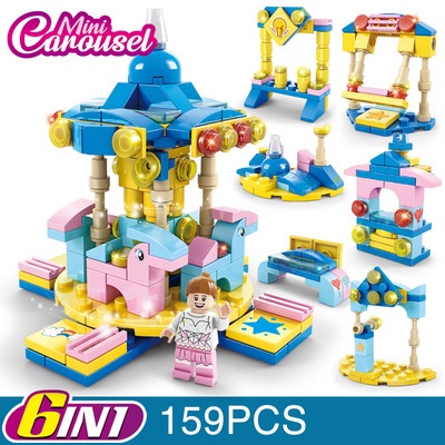 [COD] 6in1 Mainan Edukasi Kompatibel 3d Mainan Model Blok Bangunan