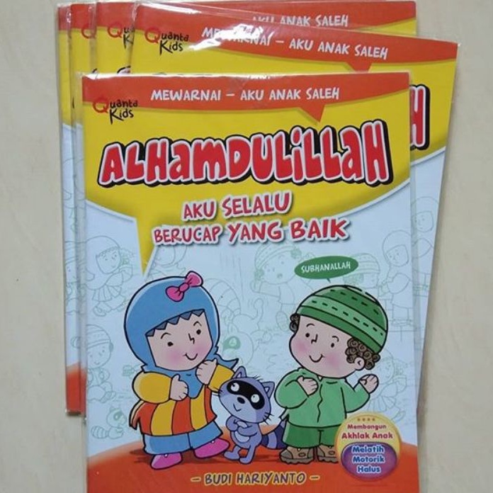 

Buku Mewarnai Alhamdulillah Aku Selalu Berucap Yang Baik