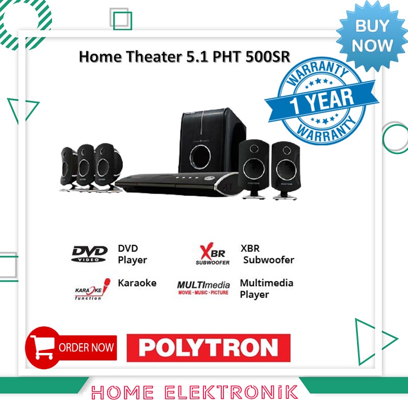 HOME THEATER POLYTRON PHT-500 SR HITAM