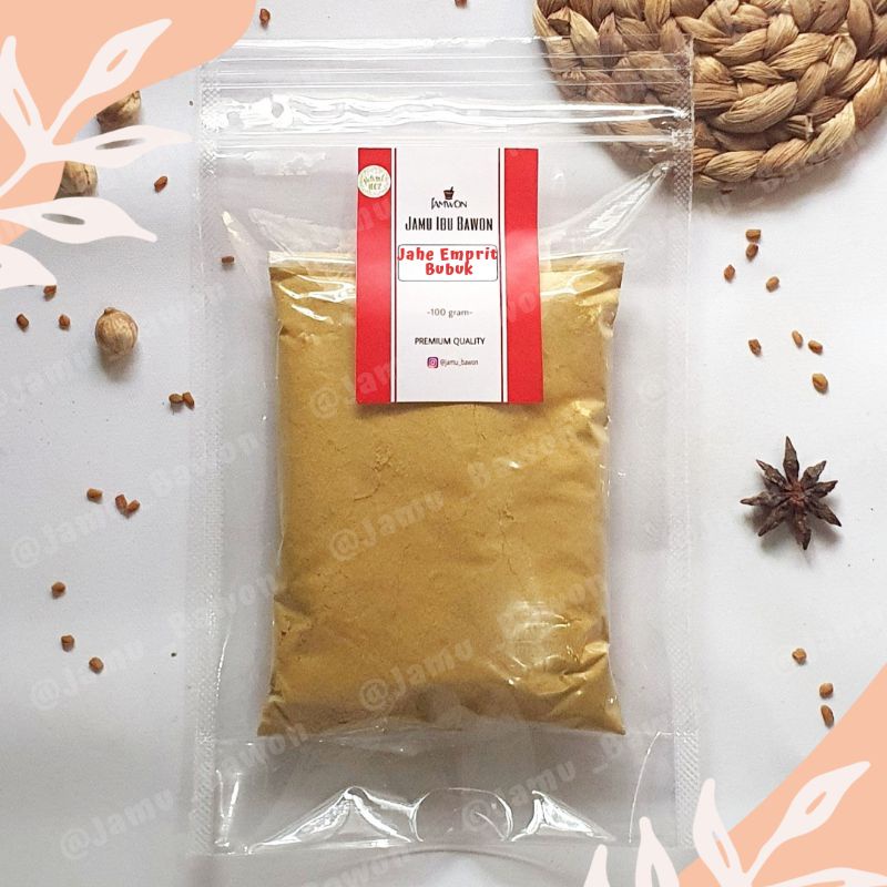 

Jahe Emprit Bubuk Murni 100% Tanpa Campuran | Emprit Ginger Ground | Bubuk sangat halus