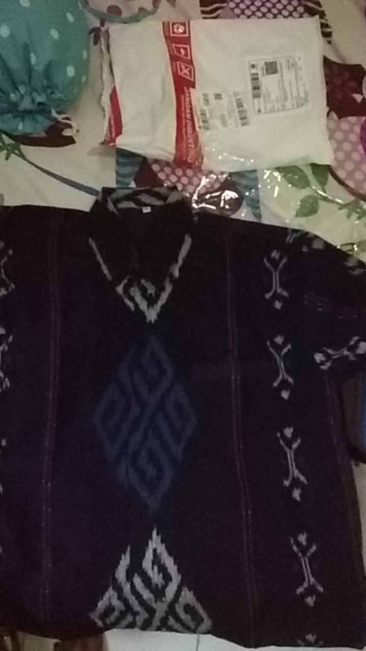 Raharja Kemeja Batik Pria Full Furing Bahan Tenun Troso Jepara