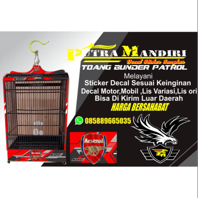 Decal sangkar burung