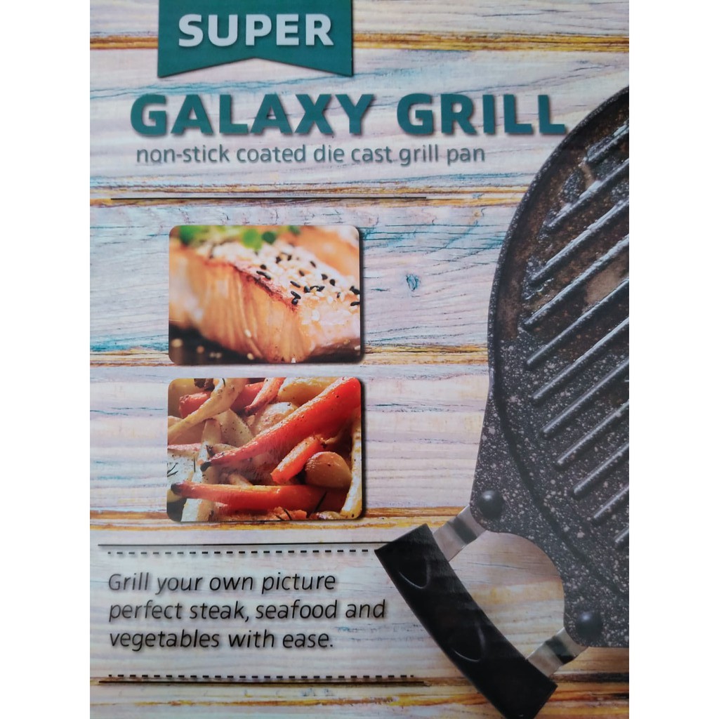 Grill Pan super galaxy Marble - Panggangan Bbq Anti Lengket Super Galaxy Grill - original grill bbq