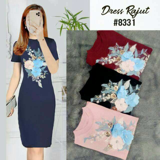 DRESS RAJUT PREMIUM IMPORT 8331#