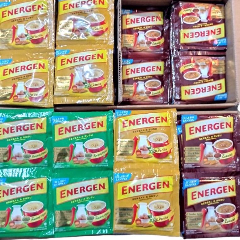 

HARGA MURAH ENERGEN COKLAT / ENERGEN VANILA / ENERGEN KACANG HIJAU SACHET 2391 ㅁ