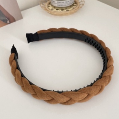 BANDO DOFF KEPANG 2CM Bahan Velvet Bludru - Bandana Matte Korea Braided Headband