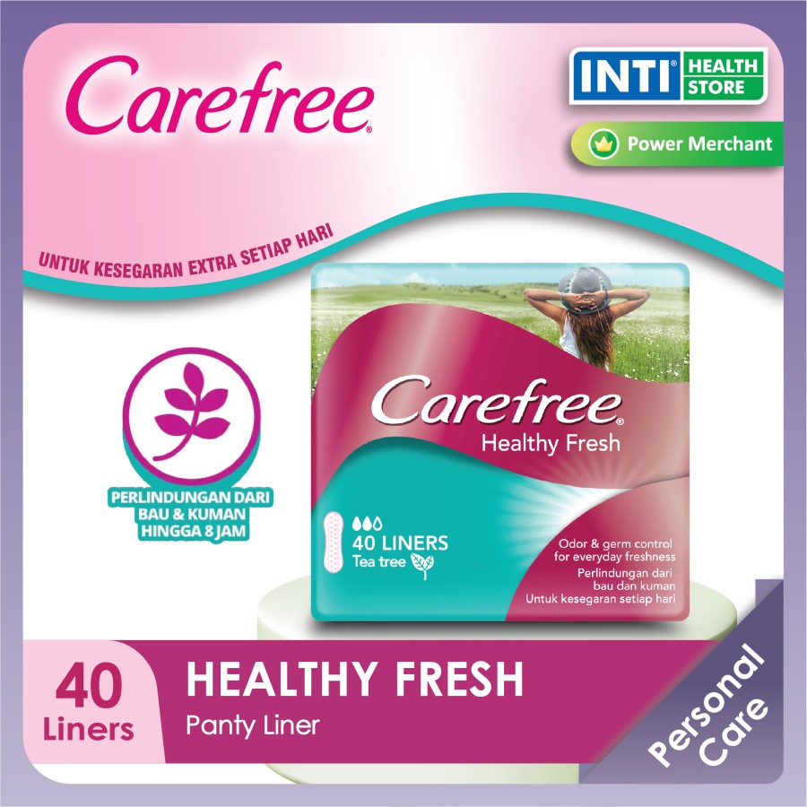 Carefree | Healthy Fresh Panty Liner | Pembalut Wanita 40's