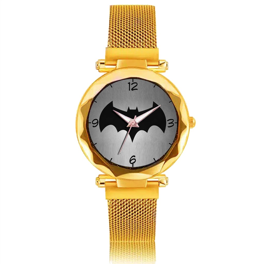 Jam Tangan Wanita Custom - BATMAN MOTIF 2 Free Box &amp; Batre Cadangan