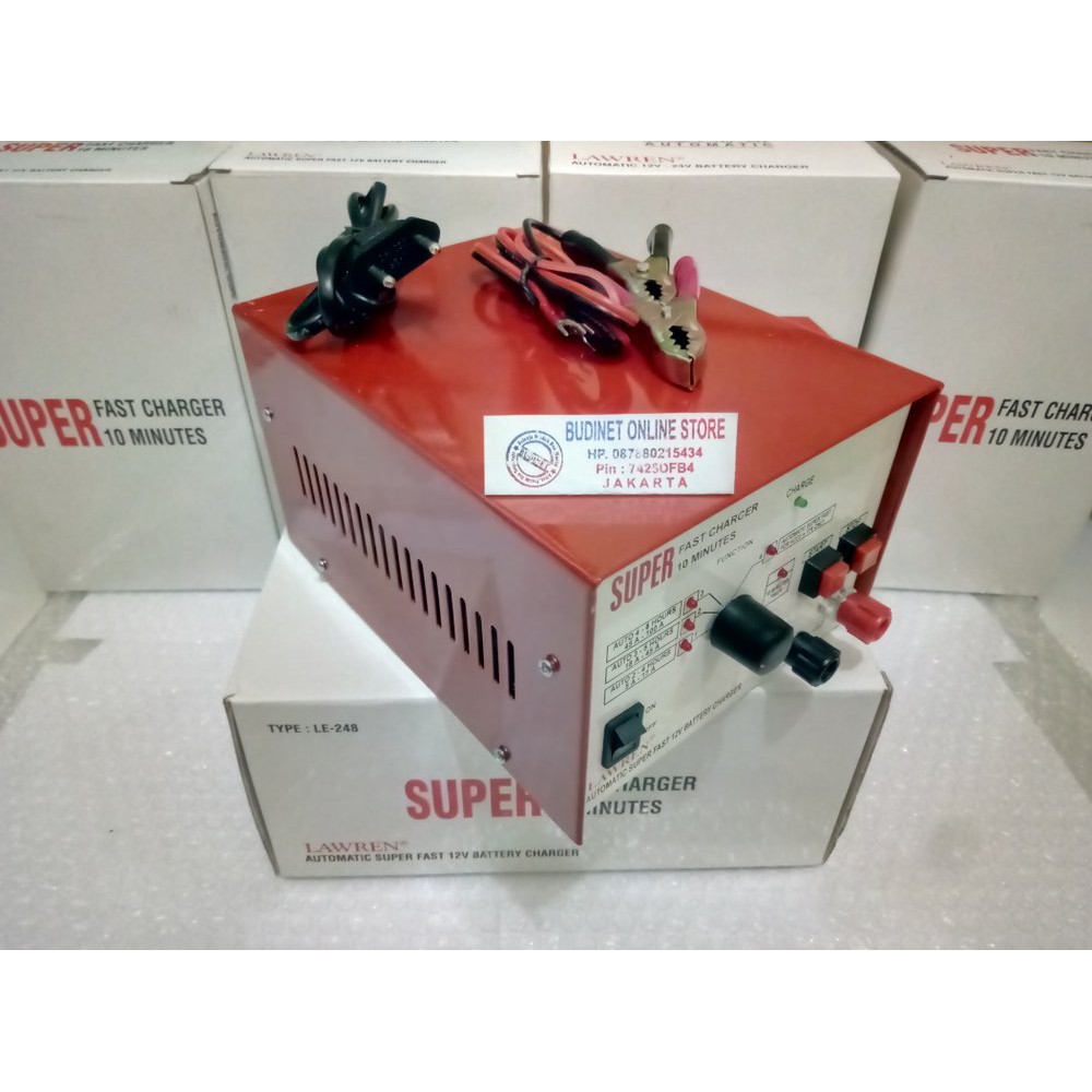 Jual  Super fast charger accu/aki 12v murah  Diskon