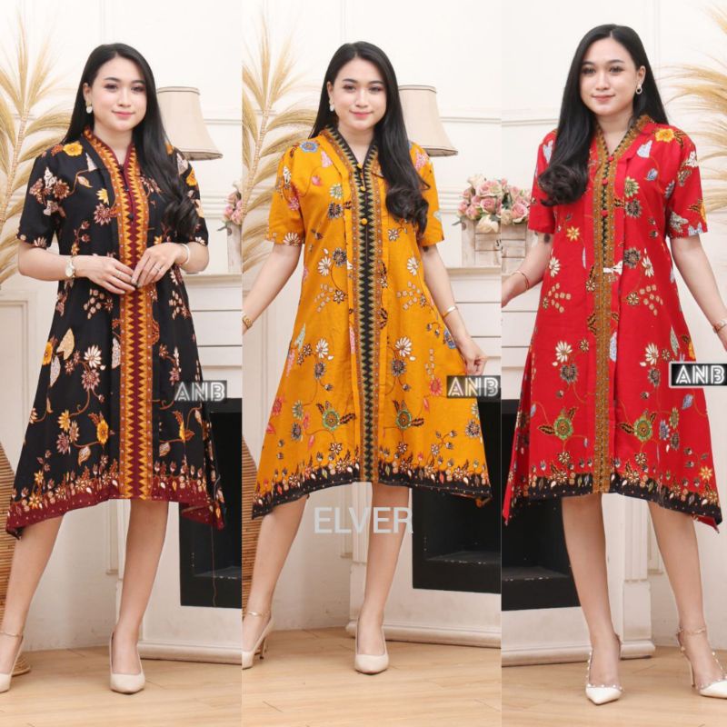 DRESS BATIK WAKA MODERN EXLCUSIVE / DRESS BATIK KEKINIAN