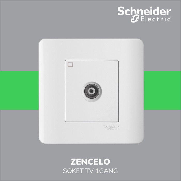 Zencelo Socket TV 1 Gang Coaxial WE E8431TVM_WE