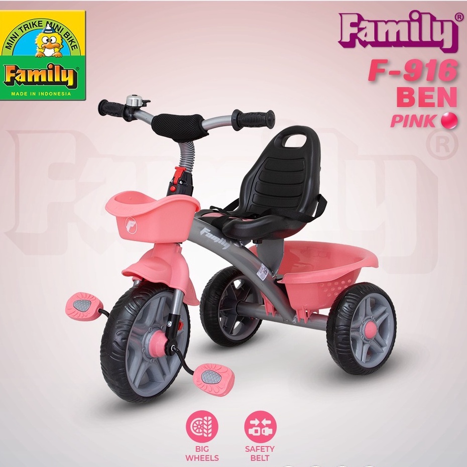 SEPEDA ANAK RODA 3 FAMILY 916 BEN