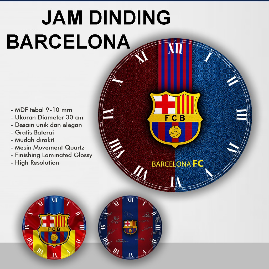 Jam Dinding Unik Jam Dinding Unik Minimalis Jam Dinding Bola BRC Barcelona