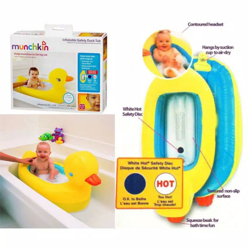 Munchkin Inflatable Safety Duck Tub