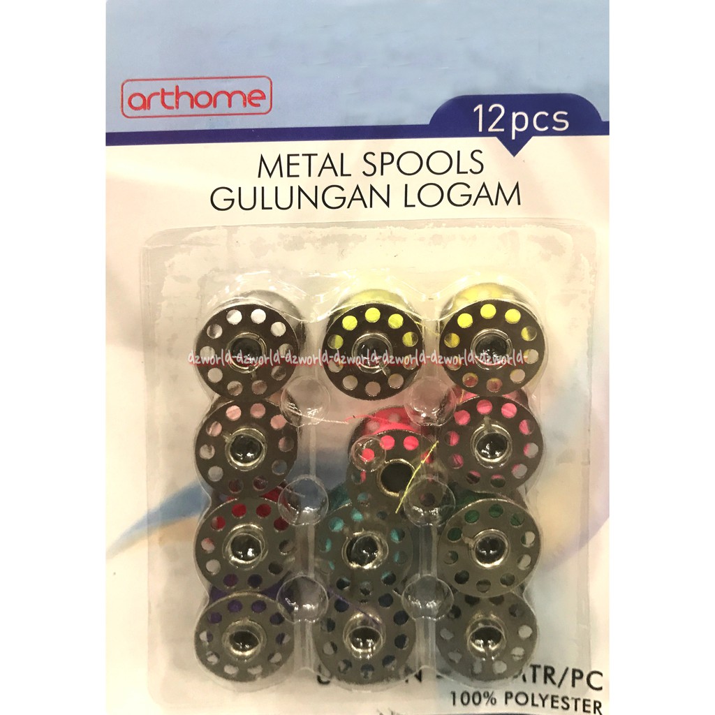 Spools Metal Silver Gulungan Benang Isi Sekoci Benang Mesin Jahit Spol Spool