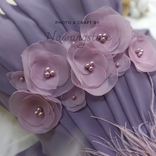 Image of Dandelion aplikasi bunga kebaya gaun pengantin payet