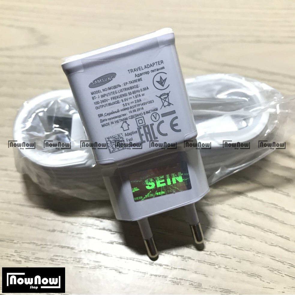 Charger Samsung Galaxy S6 Adaptive Fast Charging Original Casan Edge S7 Note 4 5  6 7 Active SEIN