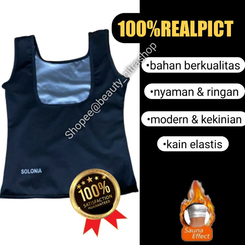 KORSET BAJU PELANGSING BADAN SAUNA PEMBAKAR LEMAK AMPUH [100%PRODUK IMPORT]