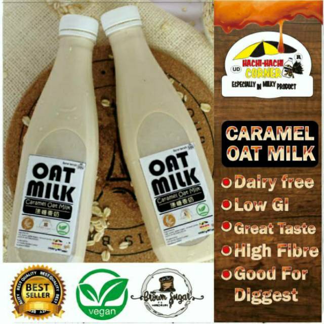 

10FREE1! Caramel Oat Milk 450 ml Hachi-Hachi Susu Oat ASI Booster Surabaya Sidoarjo