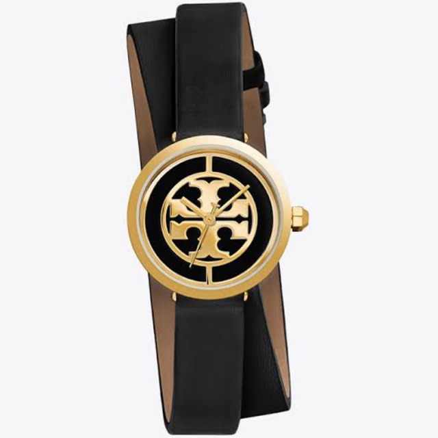 Jam Tory Burch TBW4019 Reva double wrap leather Black (ORIGINAL)