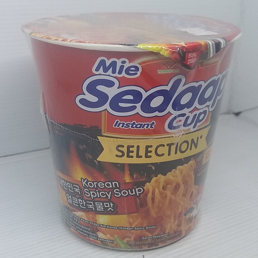 

MIE SEDAAP CUP SELECTION KOREAN SPICY SOUP 75 GRAM / Mie Sedap