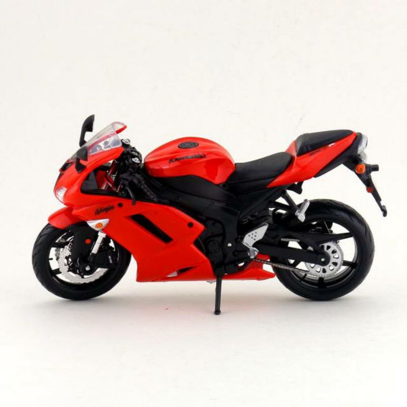 miniatur diecast motor Kawasaki ninja zx 6r skala 1:12