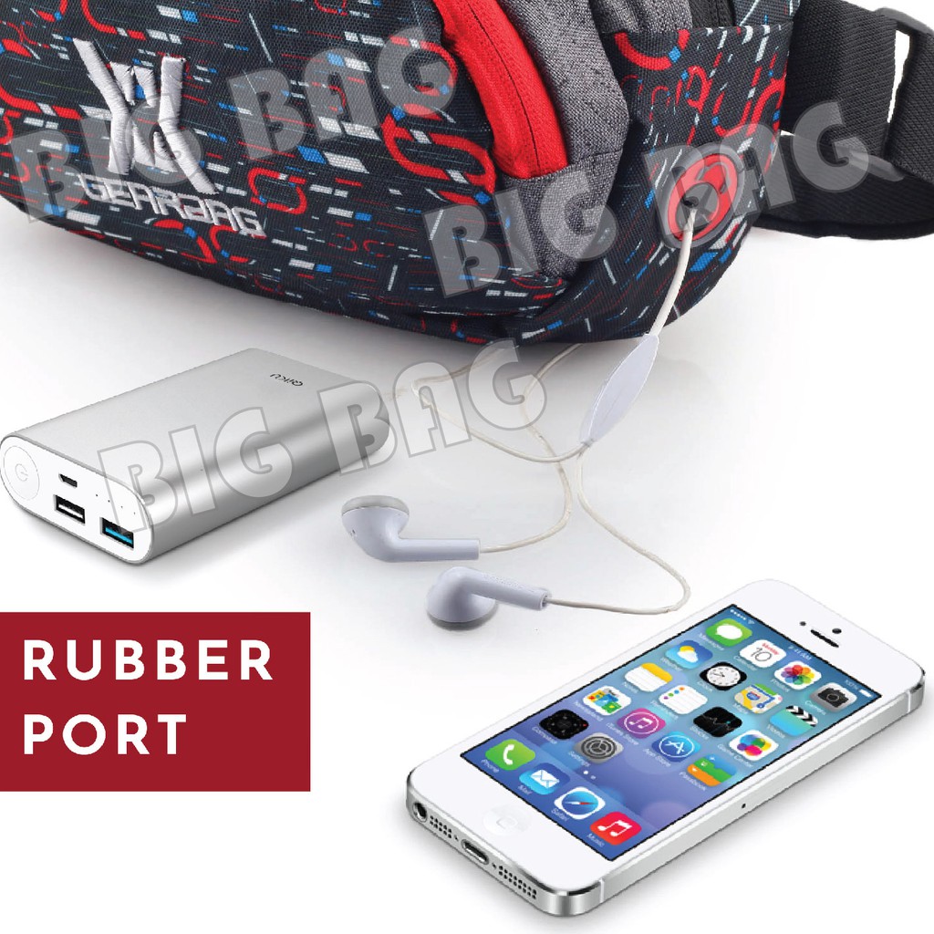 Gear Bag MATRIX Port - 13105 - Waistbag WITH EARPHONE HOLE - Tas Selempang Pria Tas Pinggang Groovy