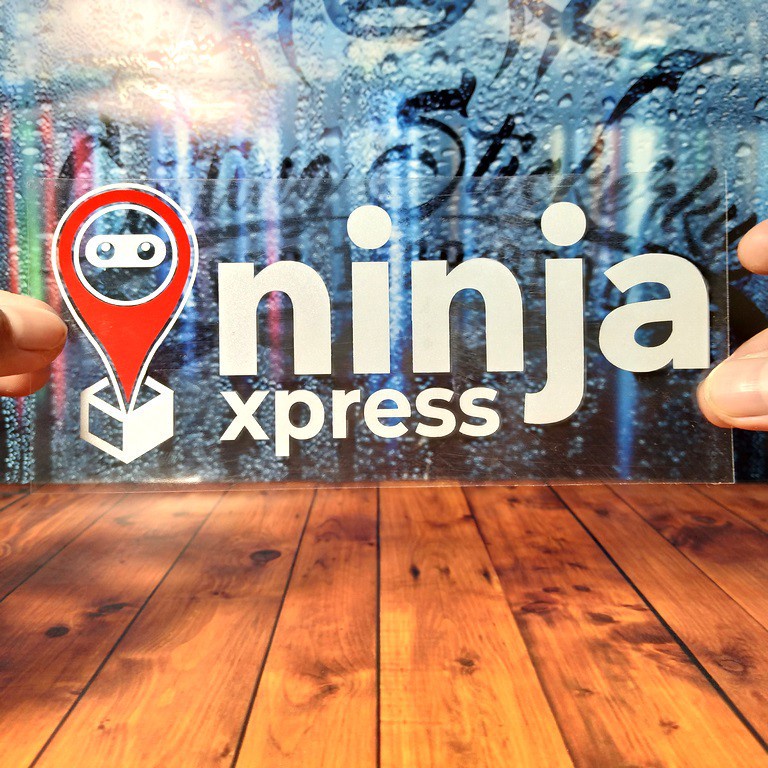 Cutting Stiker Ninja Express Variasi Motor Mobil Sticker Timbul Keren Nyala Dasbor Spakbor Visor Body Kaca Helm Laptop Hologram Reflective Tahan Air Bodi Samping Nama Jepang Scoopy Vario Beat NMAX PCX Vespa Aesthetic Pickup Anime Windshield Kustom Modif