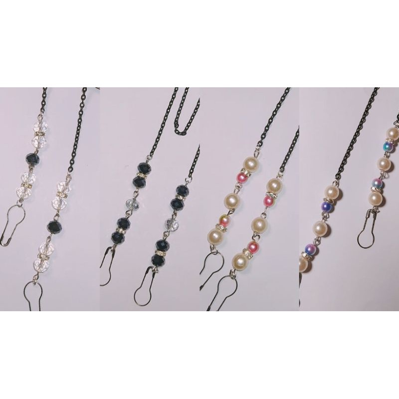 KALUNG RANTAI MUTIARA MASKER GAYA VINTAGE KOREA