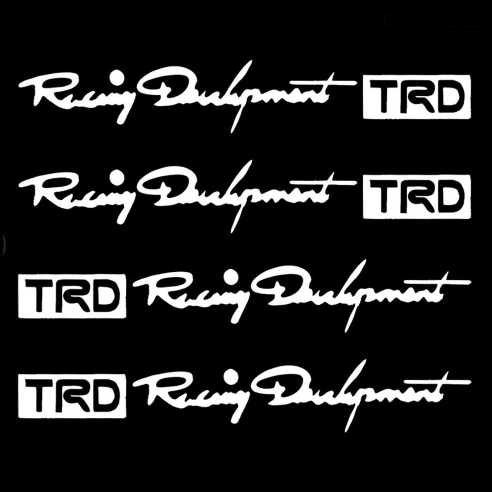 Sl 4Pcs Stiker TRD Racing Development Untuk Handle Pintu Mobil