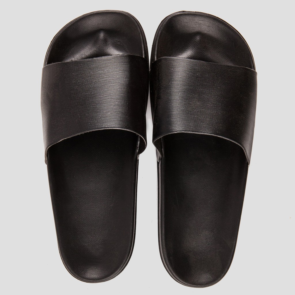 Sandal Kulit Jackwell Slide Black