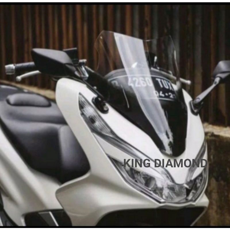 Winshiel Visor PCX Lokal MHR Racing Best Quality